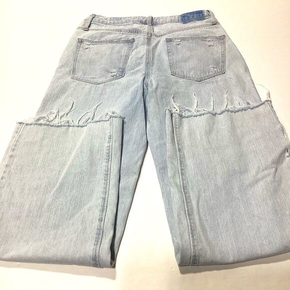 And Now This Straight Leg Distressed Button Fly Light Wash Jeans Size 31 - Picture 5 of 6